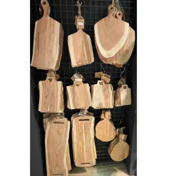 Natur Holzbrett mit Herz, Naturholzbrett Akazie, 20x15cm