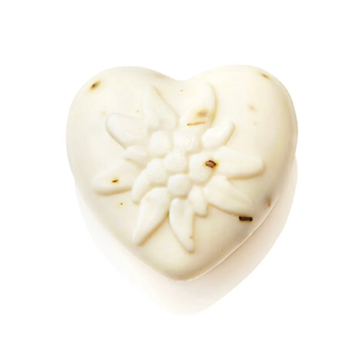 Ovis Schafmilchseife, Seife Herz Edelweiß, 8cm