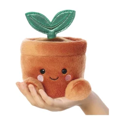 Plüsch Blumentopf Terra braun-grün, Palm Pals, 13cm, Aurora World