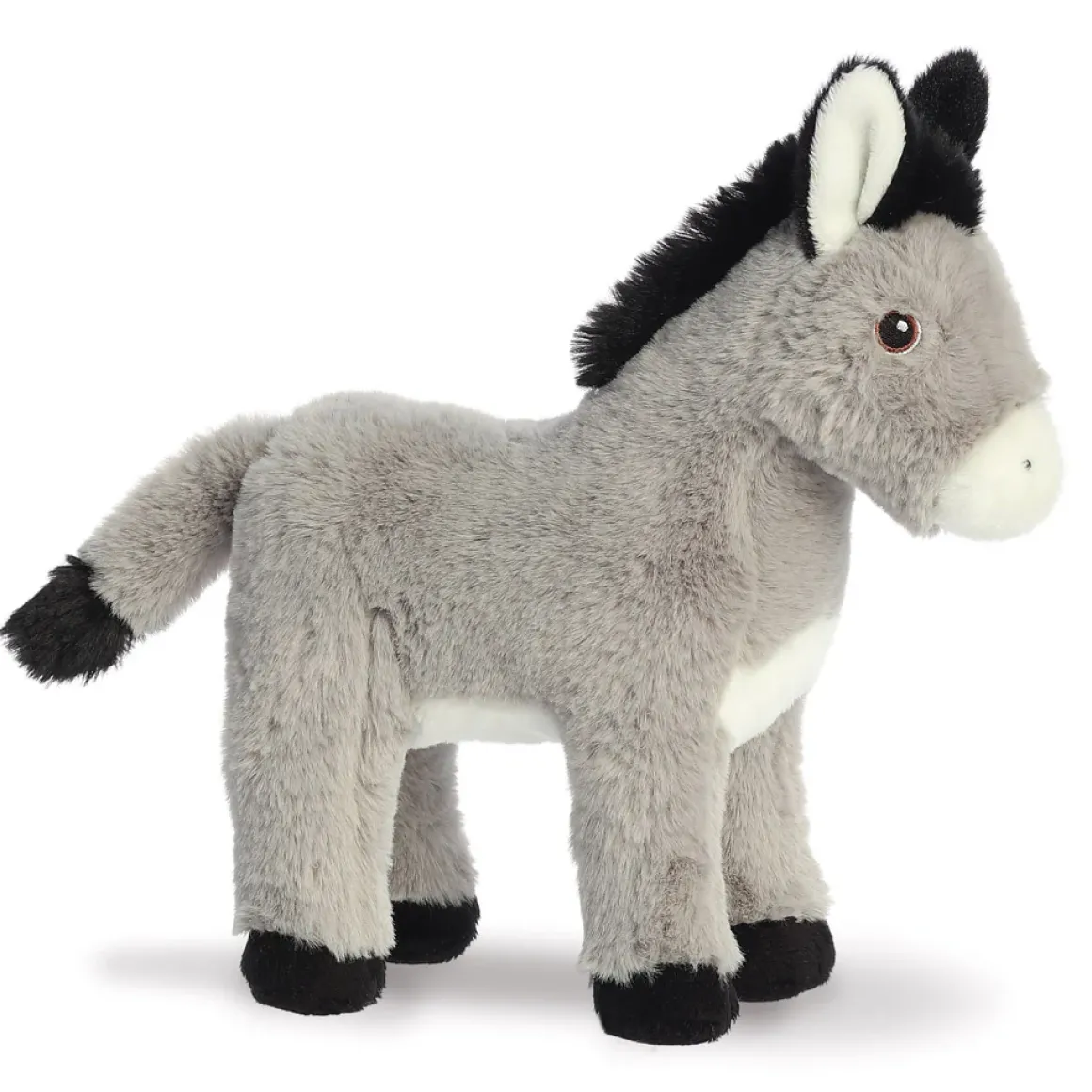 Plüsch Esel, grau, Eco Nation, 28cm, Aurora World