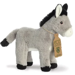 Plüsch Esel, grau, Eco Nation, 28cm, Aurora World