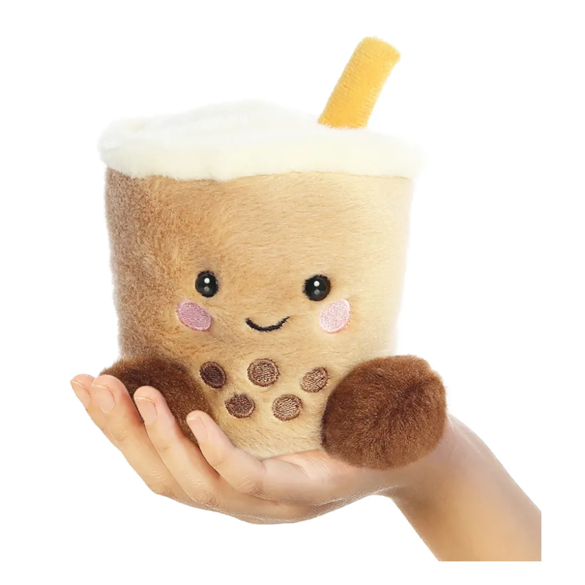 Plüsch Getränk Tee, Bubbletea Boba braun, Palm Pals, 13cm, Aurora World