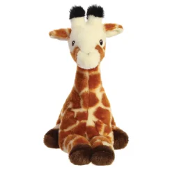 Plüsch Giraffe, braun-beige, Eco Nation, 25cm, Aurora World