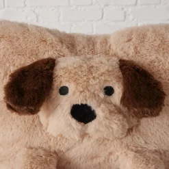 Plüsch Kissen Hund Noah, kuscheliges Hundekissen mit einsteckbarer Plüsch-Sternen-Decke, Boltze Home Collections