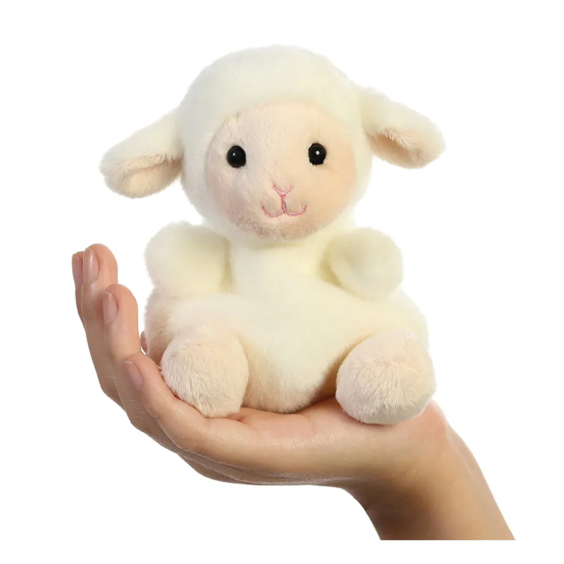 Plüsch Lamm Woolly, creme, Palm Pals, 13cm, Aurora World