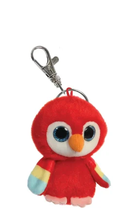 Plüsch Schlüsselanhänger, Lora Parrrot, Scharlachroter Ara, YooHoo, 9cm, Aurora World