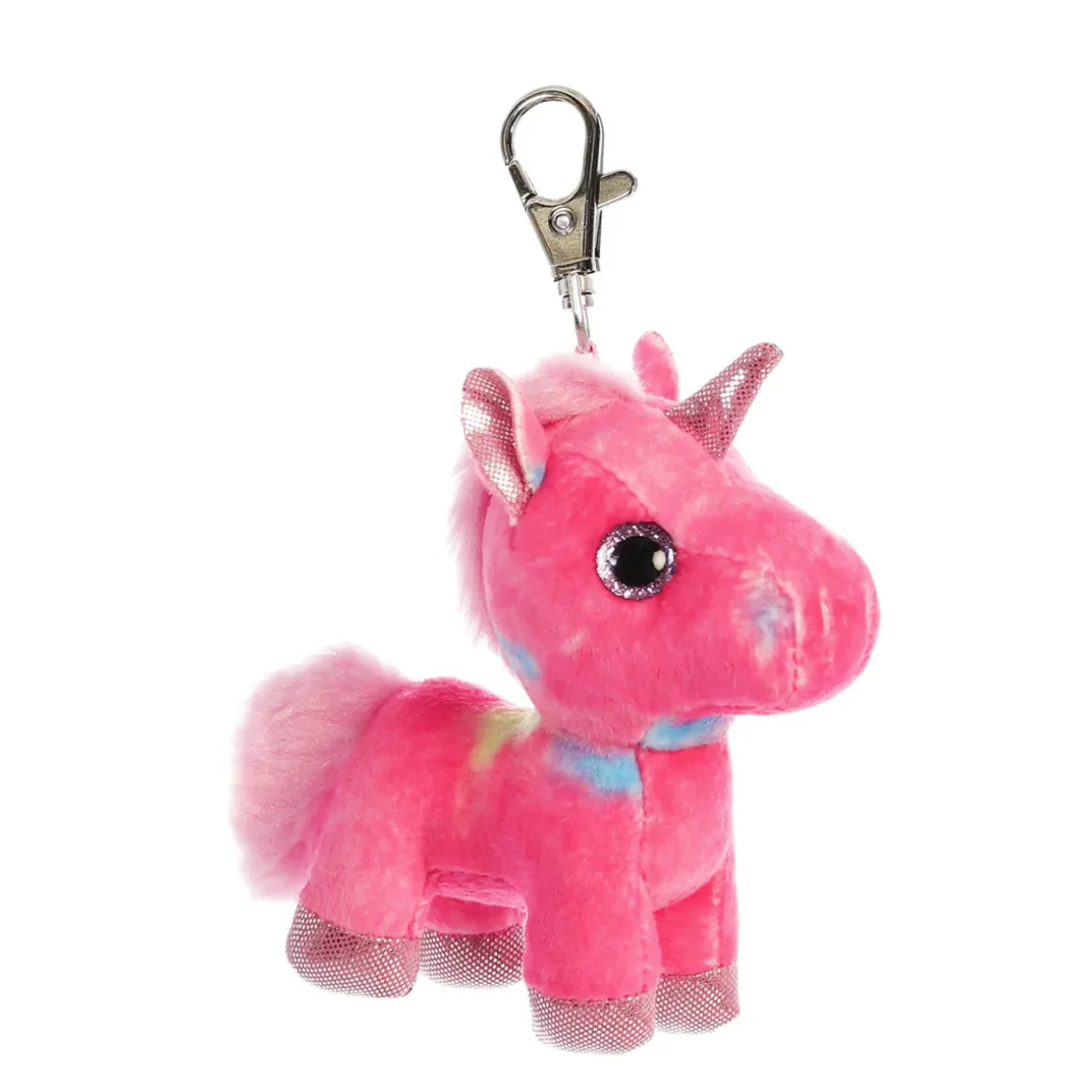 Plüsch Schlüsselanhänger Rainbow Einhorn, Sparkle Tales, 13cm, Aurora World