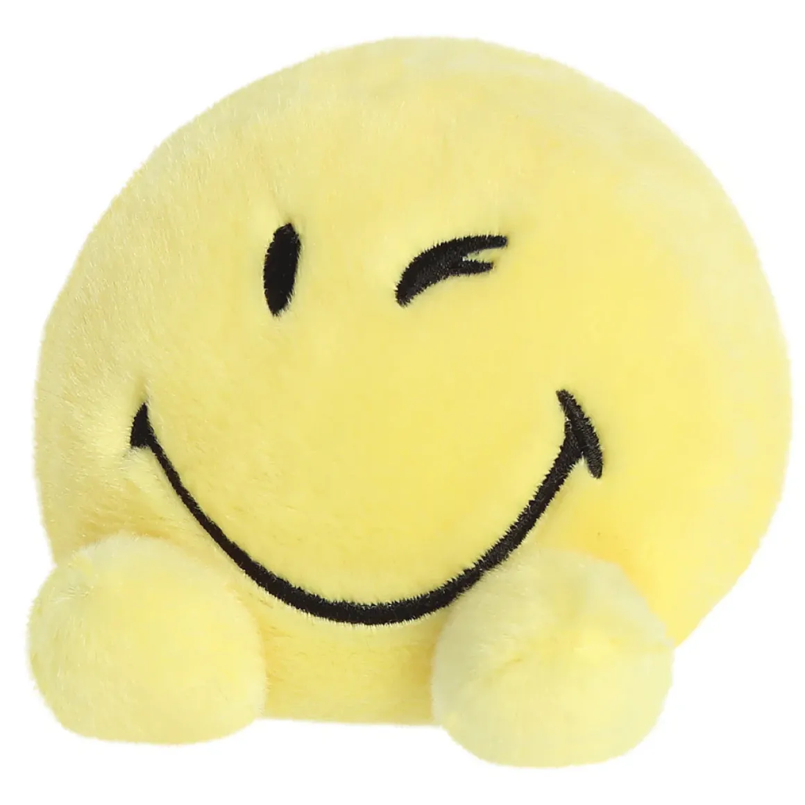 Plüsch Smiley Wink Zwinker, gelb-schwarz, Palm Pals, 13cm, Aurora World