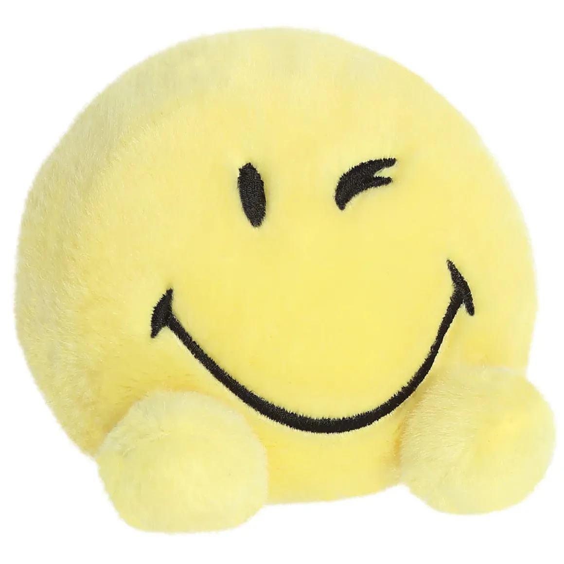 Plüsch Smiley Wink Zwinker, gelb-schwarz, Palm Pals, 13cm, Aurora World
