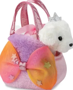 Plüsch Tasche mit Stofftier, Hund, Welpe Princess Big Bow, Fancy Pals, 20cm, Aurora World