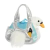 Plüsch Tasche mit Stofftier, Schwan Fiona, weiß, Fancy Pals, 20cm, Aurora World