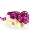 Plüschtier Dinosaurier Triceratops, lila-creme, 33cm, Aurora World