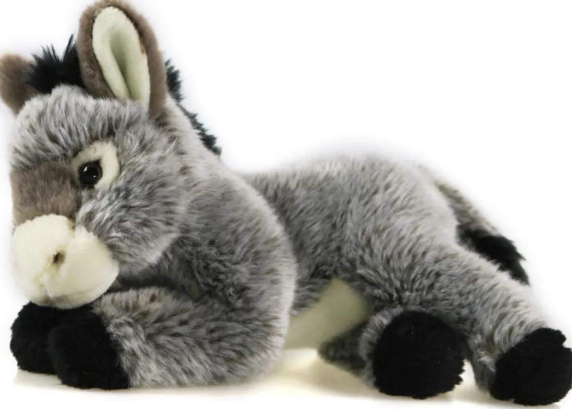 Plüschtier Esel, Esel mit Tuch, 25cm, Uni Toys