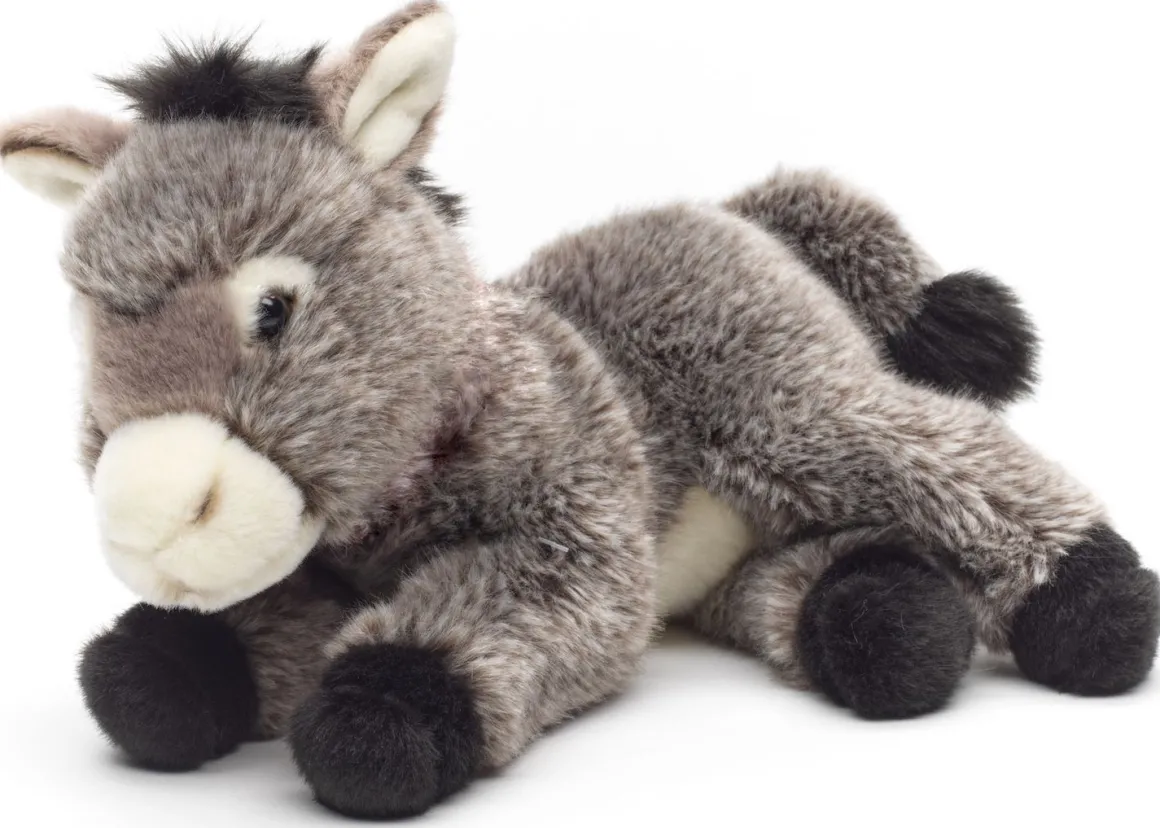 Plüschtier Esel, Esel mit Tuch, 25cm, Uni Toys