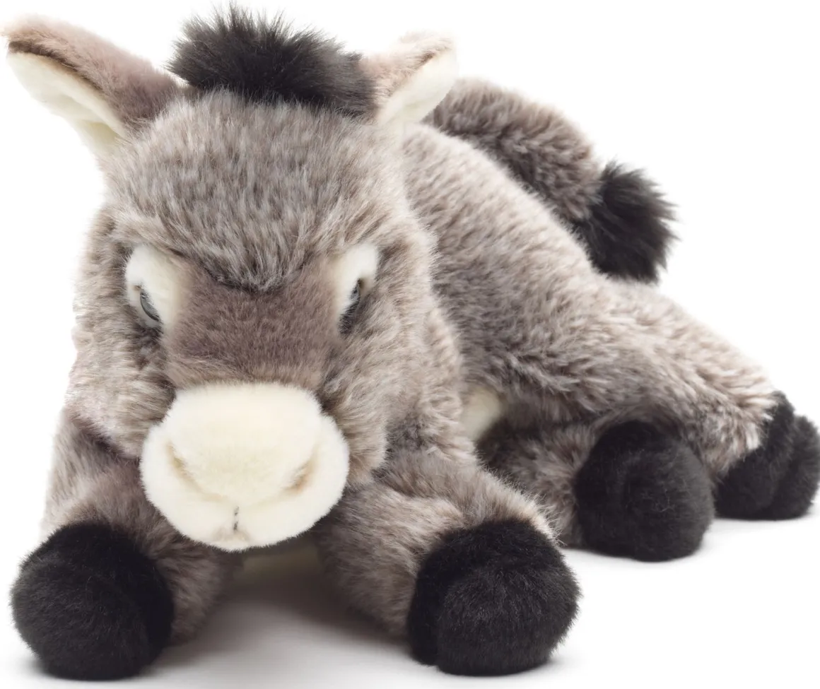 Plüschtier Esel, Esel mit Tuch, 25cm, Uni Toys
