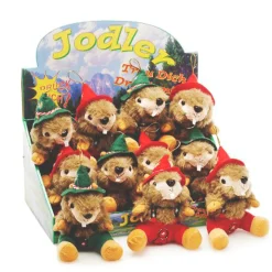 Plüschtier Murmeltier Jodler,Murmeltier mit Jodelsound, 16cm