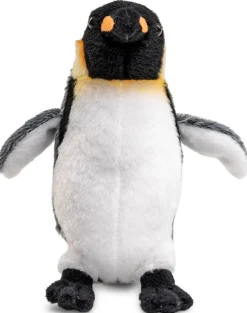 Plüschtier Pinguin, Kaiserpinguin, weiß-grau-schwarz, 19cm, Uni Toys