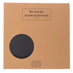 Schiefertafel rund, Schieferplatte Platzset, Memotafel, Ø25cm, Out of The blue