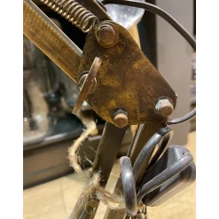 Schreibtischlampe Manson Retro, Tischleuchte Antik bronze, verstellbare Gelenke, Light & Living