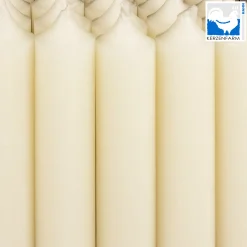 Stabkerze elfenbein rustikal, Wachskerze, 100x22mm, Kerzenfarm Hahn