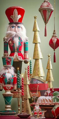 Stabkerze Twist gedreht, Spitzkerzen hellgrün glänzend, 3 St/Pack, 18cm, Mica Decorations