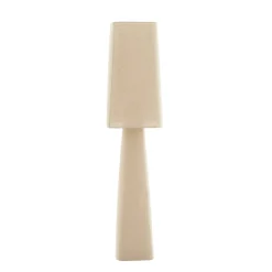 Stehlampe Mikko Leinen Natur, schlichte quadratische Stehleuchte, 176cm, Light & Living