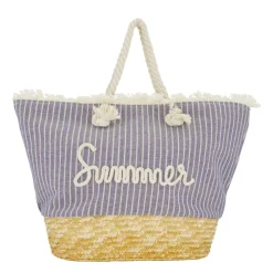 Strandtasche Summer, Badetasche Mediterane, 52x32cm, DIJK Natural Collections