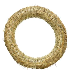 Strohkranz natur, Bastelkranz, Kranz-Rohling aus Stroh, Ø30cm