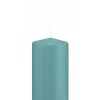 Stumpenkerze Flachk. TÜRKIS 130/70