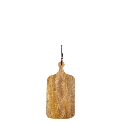 Tapasbrett, Holzbrett Natur, kleines Schneidebrett, 19x9cm, Mica Decorations
