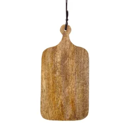 Tapasbrett, Holzbrett Natur, kleines Schneidebrett, 19x9cm, Mica Decorations
