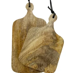 Tapasbrett, Holzbrett Natur, kleines Schneidebrett, 15x10cm, Mica Decorations