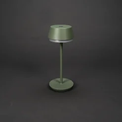 Tischleuchte Lyon grün/grau, 30cm, Konstsmide