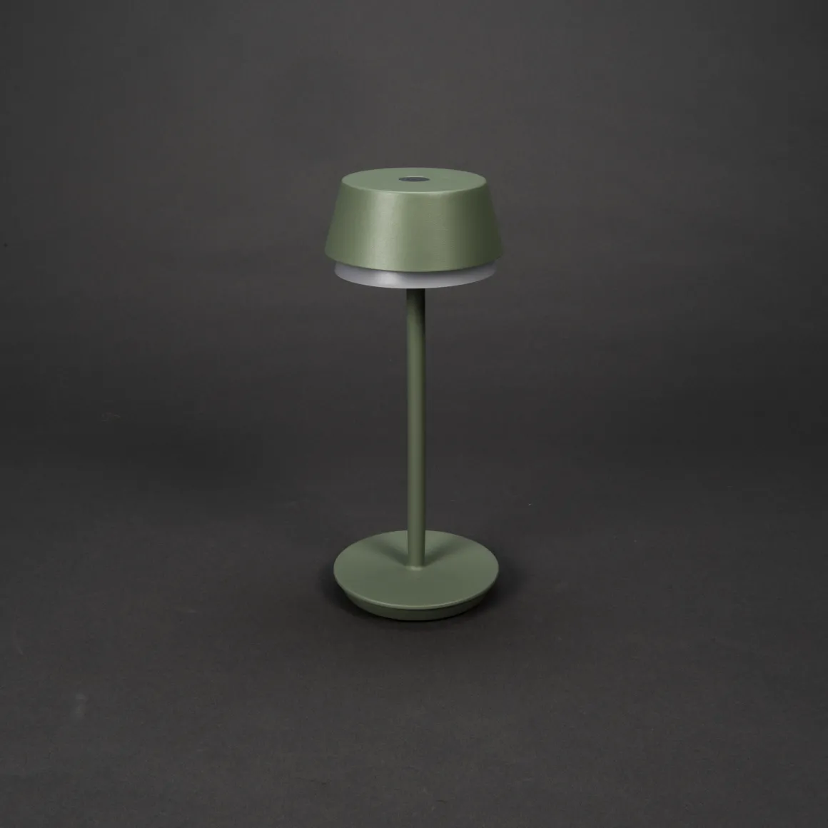 Tischleuchte Lyon grün/grau, 30cm, Konstsmide