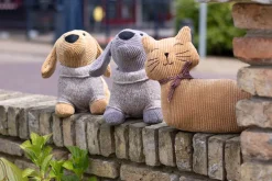 Türstopper Katze, braune Katze liegend, 33x25cm, Mars & More