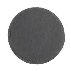 Untersetzer aus Schieferstein, runde Schieferplatten, Set/4, Ø10cm