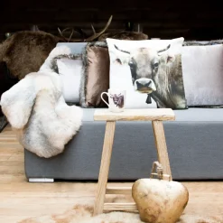 Untersetzer Kuh, Schweizer Kuh, 10x10cm, Set/6, MDF-Kork, Mars & More