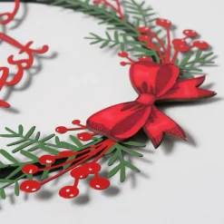 Weihnachtshänger Noel: Frohes Fest, Metallhänger Weihnachten rund, Boltze Home Collections