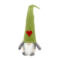 Wichtel Santa Brönie grüne Müt Grüne Filzmütze