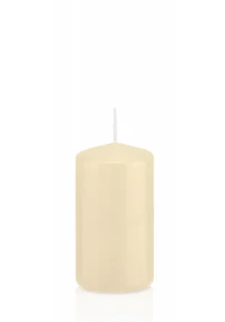 Wiedemann Flachkopf-Kerze in Cello 120x60 Bisquit