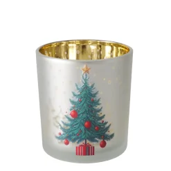 Windlicht Weihnachtsbaum – festlicher Glanz in Champagnergold, Boltze Home Collections