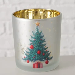 Windlicht Weihnachtsbaum – festlicher Glanz in Champagnergold, Boltze Home Collections