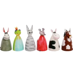 Zaunhocker Bauernhoftier Froschkönig, Metallfrosch, 12x24cm