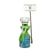 Zaunhocker Frosch Grill-BBQ, Metallfrosch mit Schild: Männer kochen nicht!, 22cm